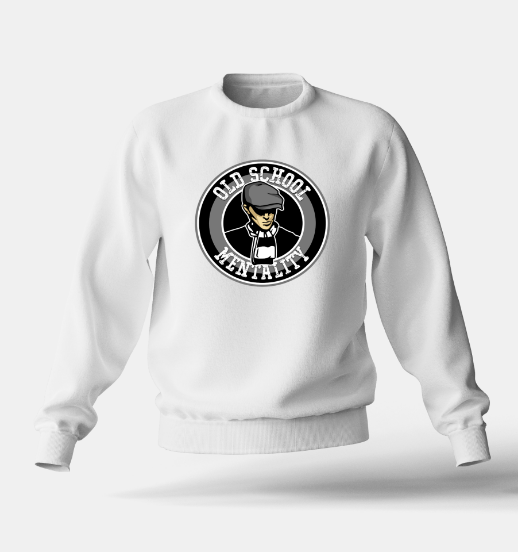 Снимка на Ватирана блуза "Old School" бяла