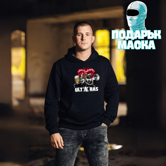 Снимка на Суитшърт "УЛТРАС" Цвят Черен
