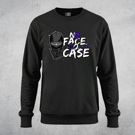 Снимка на Блуза с дълъг ръкав "No Face No Case"