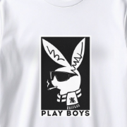 Снимка на Тениска "PLAYBOYS" бяла